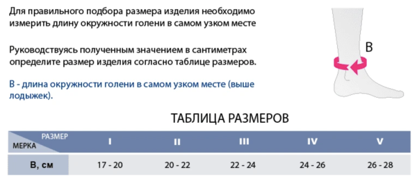 бандаж на голеностоп